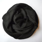 Knitted Scarf | Midnight Black | 100% Alpaca Wool