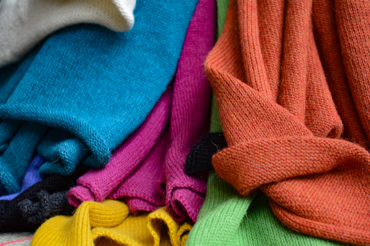 Knitted Scarf | Spring Breeze Blue | 100% Alpaca Wool