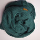 Extra Large Scarf | Pine Green | Baby Alpaca & Merino Wool Blend | Loosely Knitted