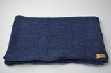 Chunky Scarf | Navy Blue | Baby Alpaca & Merino Wool Blend | Extra Large Size