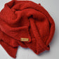 Chunky Scarf | Royal Red | Baby Alpaca & Merino Wool Blend | Extra Large Size