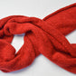Chunky Scarf | Royal Red | Baby Alpaca & Merino Wool Blend | Extra Large Size
