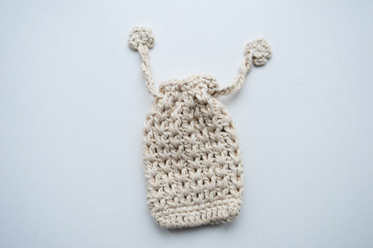 Soap Bag | Hand-Crocheted | 100% Organic Cotton