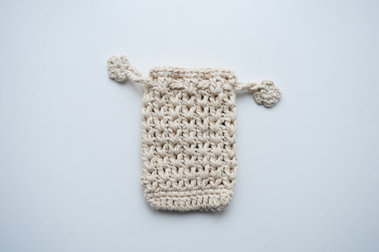 Soap Bag | Hand-Crocheted | 100% Organic Cotton