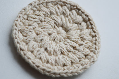 Cotton Pads | Hand-Crocheted | 100% Organic Cotton