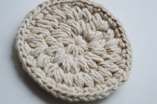 Cotton Pads | Hand-Crocheted | 100% Organic Cotton