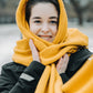 Knitted Scarf | Sunny Ocre | 100% Alpaca Wool