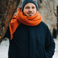 Knitted Scarf | Rusty Orange | 100% Alpaca Wool