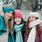 Knitted Scarf | Ocean Blue | 100% Alpaca Wool